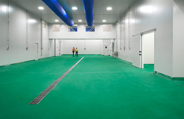 Food factory flooring needs to be carefully considered in order to minimise contamination risks